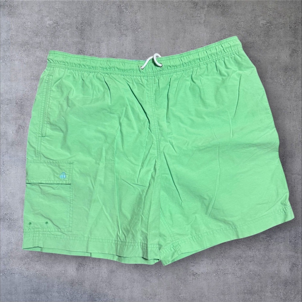 Brooks‎ Brothers "346" Green Swim Trunk Drawstring Mesh Lined Beach Surf Mens L